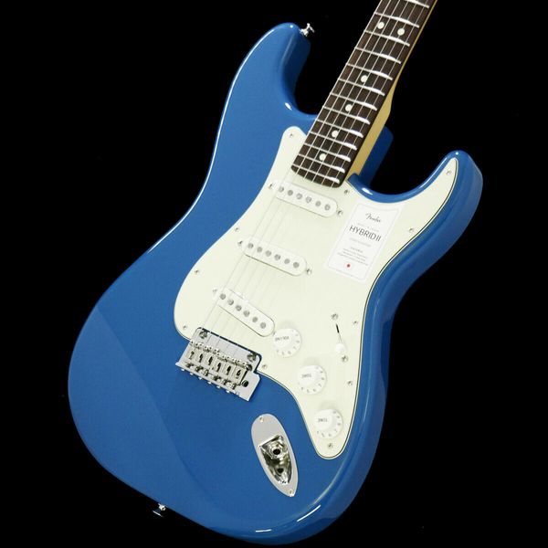 

made in japan hybrid ii st rosewood forest blue guitar