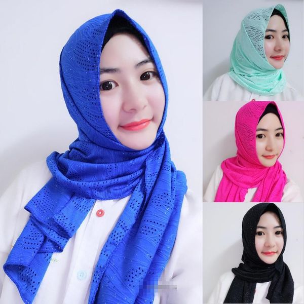 

ethnic clothing muslim scarf arbian women hijab islamic wrapped turban fashion hollow headscarf dubai malaysia female headwrap turkey, Red