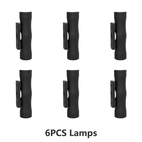 

outdoor wall lamps 6pcs led lights 12v 24v 3w double head lighting exterior spot garden up and down 15 degree light