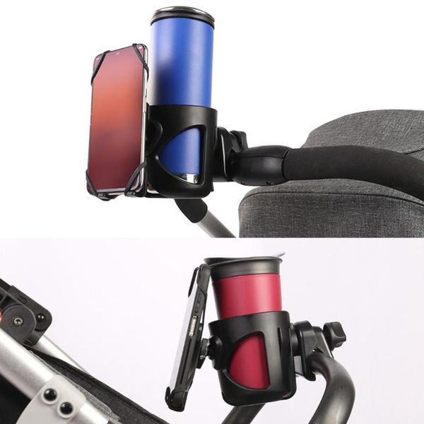 

stroller parts & accessories baby bottle water cup holder universal drinks with phone case holders,wheelchair