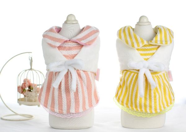 

dog apparel 6dlp52 princess style pet products clothes puppy coat t-shirt costumes wear dress skirt 1pc