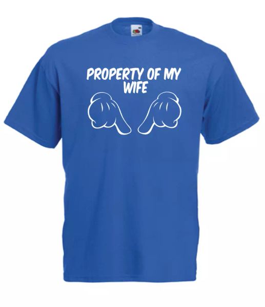 

property of my wife funny funny custom t-shirt gift birthday christmas, White;black