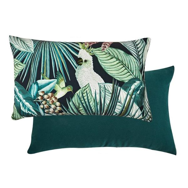 Caixa elegante de almofada de travesseiros Cojines da floresta tropical Decorativos para sofá pássaros abstratos de luxo almofadas de luxo almofadas de coussin almofada/deco