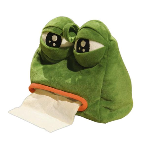 

tissue boxes & napkins sad frog box for car toilet pumping home living room decoration bedroom kitchen deskplush storage organization