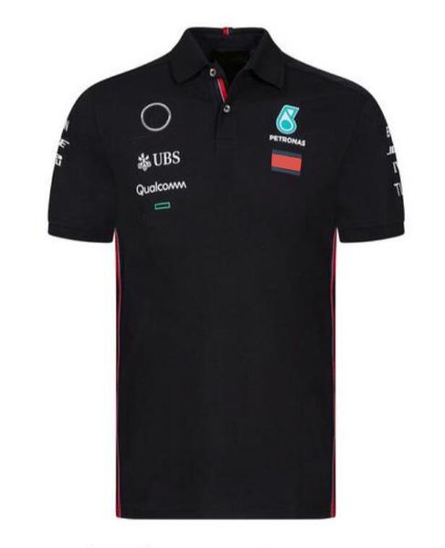 

f1 formula one racing polo shirt summer team lapel t-shirt same style customization