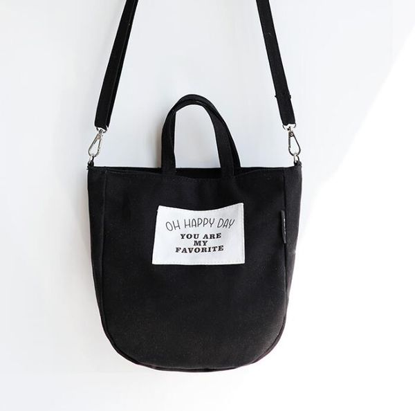 

3pcs women canvas semicircle shaped plain phone sport messenger bag mix color