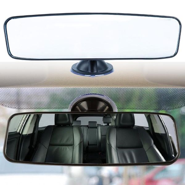 

other interior accessories car suction cup rearview mirror 360 rotation wide-angle flat adjustable auto rear tpu sucker 240x65mm