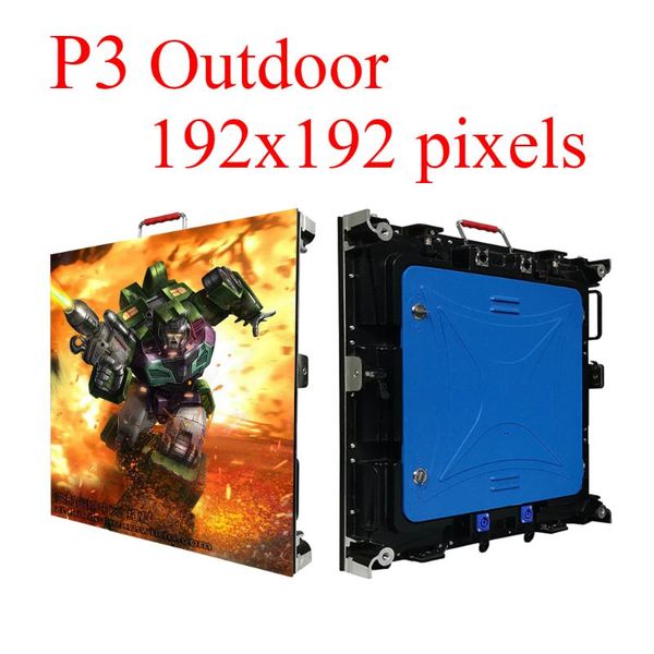 

display led video wall p3 outdoor die-cast aluminum cabinet 576x576mm high brightness waterproof screen panel