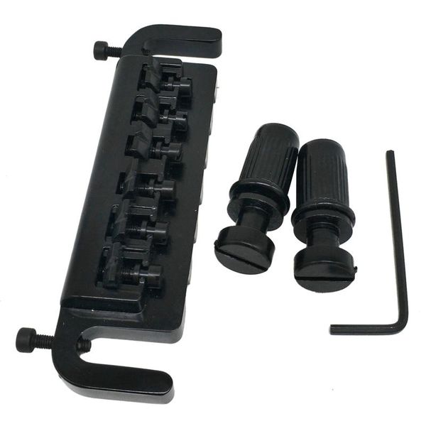 

electric guitar accessories all-in-one bridge tailpiece roller saddle bridge,for lp parts outdoor pads