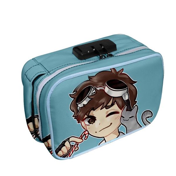 

cosmetic bags & cases georgenotfound 3d printed oxford cloth fashion portable cosmeticÂ bagÂ combination lock package for women casual