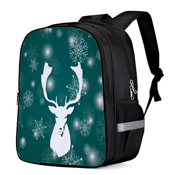 

backpack fantasy snowflake deer toddler boy girl elementary school kindergarten