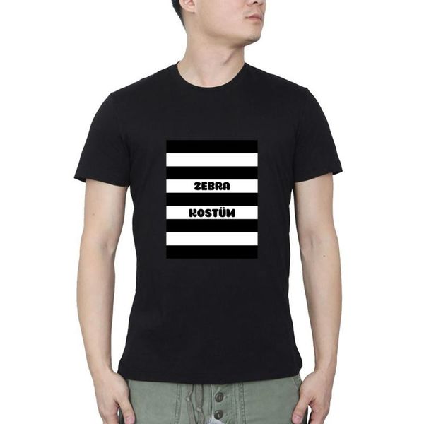

men's t-shirts zebra costume gift doppler effect physics summer casual streetwear o neck t-shirt, White;black