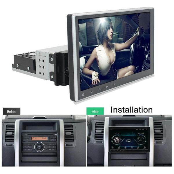 

car video universal 1din radio android stereo multimedia players 10 inch touch screen gps wifi mp5 player auto