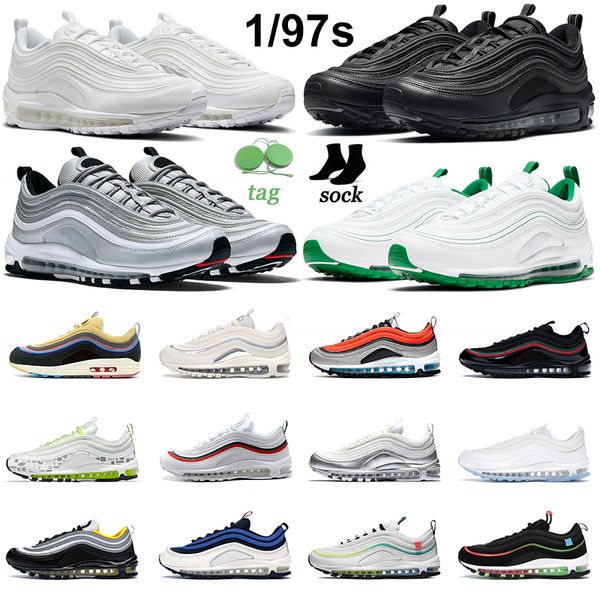 

2022 sean wotherspoon men running shoes triple black white silver bullet bred bright citron violet halloween steelers mens women trainer spo
