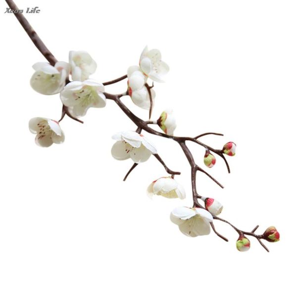 

2021 new arrival artificial silk fake flowers plum blossom floral wedding bouquet party decor artificial flowers