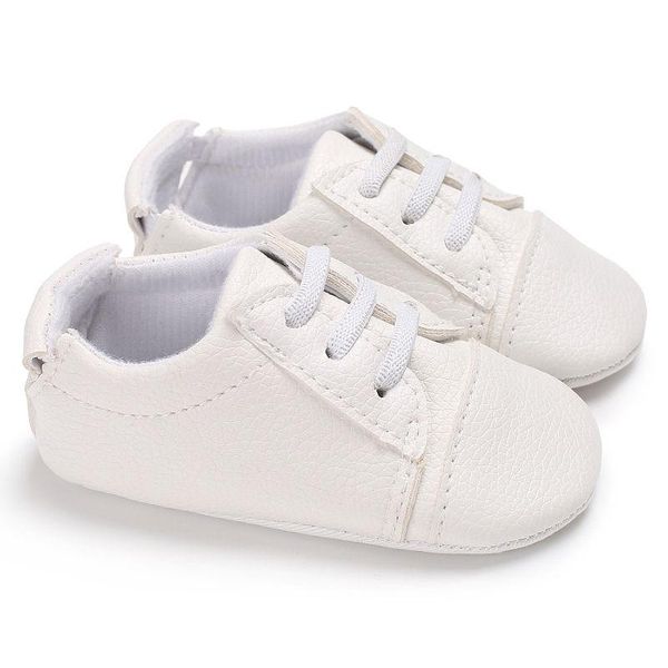 

first walkers spring autumn infants baby shoes pu leather casual toddler girl shoe lace-up solid soft rubber anti-slip boy