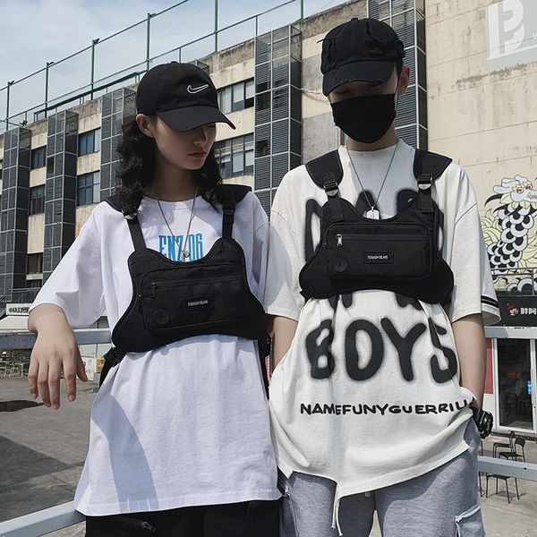 

waist bags men tactical chest rig fashion function streetwear hip hop bag adjustable oxford cloth vest