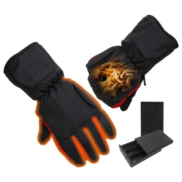 

ski gloves electric battery powered heated windproof cycling hand warmer skiing reflective thermal attery mittens