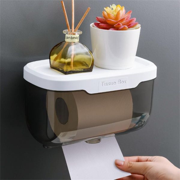 

tissue boxes & napkins s/l punch-bathroom storage box phone rack toilet paper holder waterproof shelf organizer home supplies