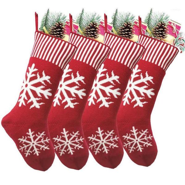 

christmas decorations stocking gift mini sock santa claus candy bag xmas tree hanging decor stockings1