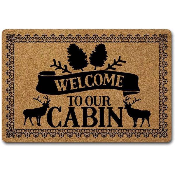 

carpets welcome door mats for home decor (23.6 x 15.7 inch) funny gift with anti-slip rubber back kitchen rugs personalized