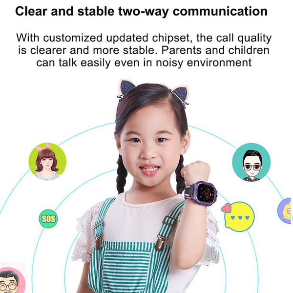 

lemfo kids smart watch q19 smartwatch baby waterproof voice chat port sim card camera girl boy gift childrens smart watchg, Slivery;brown