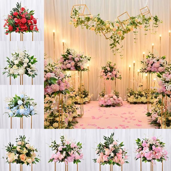 

decorative flowers & wreaths 1pc guide flower stage reception artificial ball arrangement wedding scene layout party backdrop roman column a