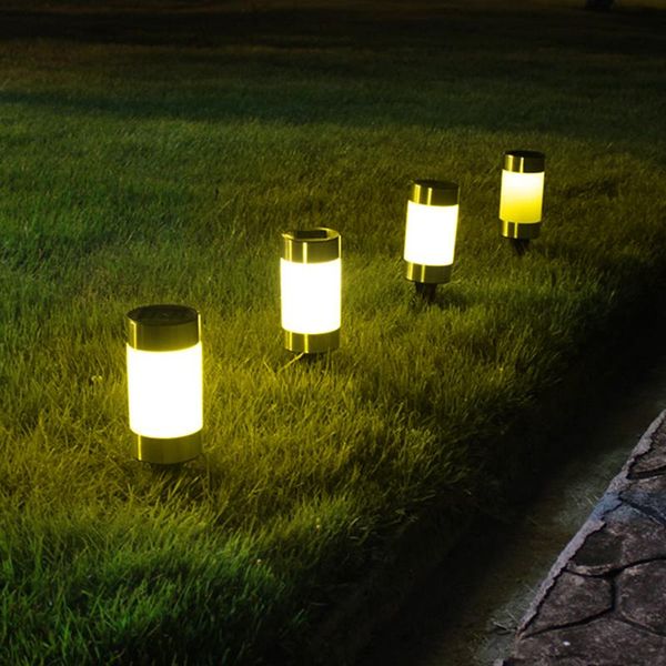

2pcs lawn solar lamp outdoor home garden pathway waterproof lights 2v/100ma for lantern party christmas decoration night light lamps