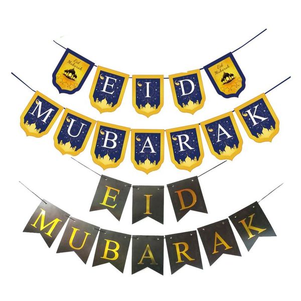 

party decoration eid mubarak banner bunting flag al-fitr ing