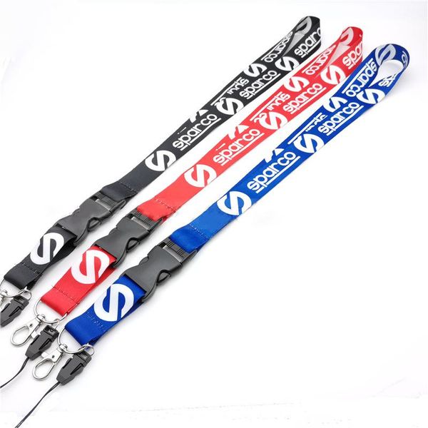 

keychains for sparco jdm racing bomb style id card mobile cell phone holder neck lanyard strap car key ring colorful with quick, Silver