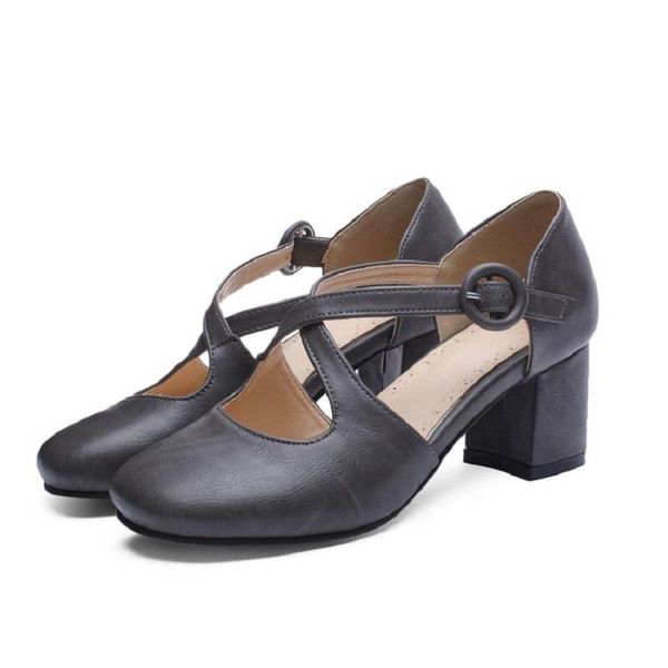 

summer women sandals pu leather high heels gladiator pumps ladies cross strap platform round toe roman shoes zapatos mujer, Black