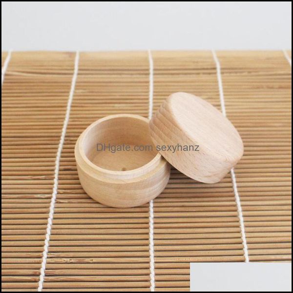 

jewelry boxes packaging & display mini round wooden storage ring box vintage decorative natural craft case wedding aessories for women gift5, Black;white