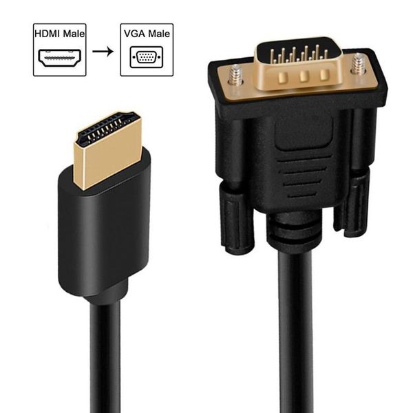 

audio cables & connectors to vga cable iwth chip 1080p male active video adapter converter 1.8m