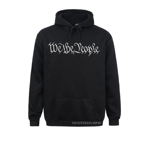 Moletons com capuz masculinos Bandeira americana EUA We The People Pullover Homens exclusivos que vêm para o Dia de Ação de Graças Roupas de inverno de manga comprida