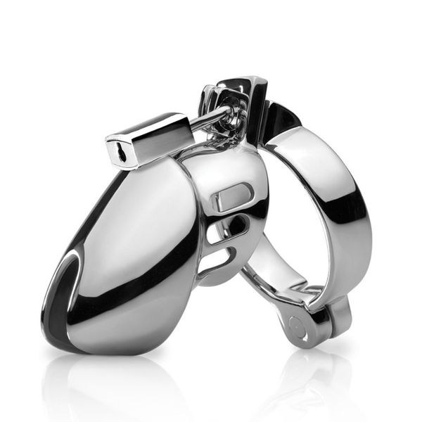 40/45 / 50mm metallo dispositivo di castità maschile lucchetto cazzo gabbia giocattoli del sesso per il maschio Bdsm Bondage anello del rubinetto assortiti anello di metallo Y201118