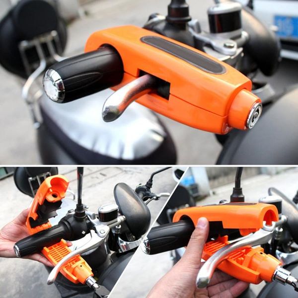 

theft protection universal motorcycle lock scooter handlebar safety brake throttle grip anti security locks motor accessory