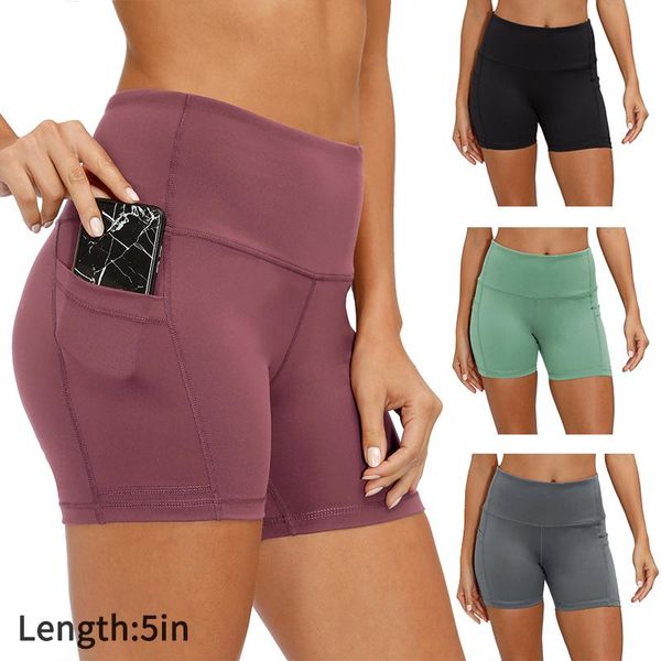 

yoga outfit high waisted shorts for women booty workout biker push up hip gym running sports