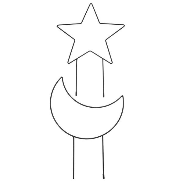 

party decoration 2pcs five-pointed star plant racks moon shaped climbing