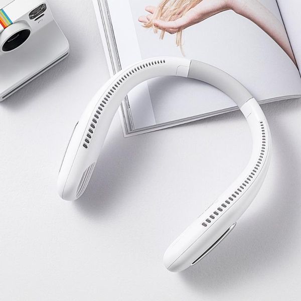 

wt-f41 outdoor lazy mini handheld neck hanging fan light and no burden strong wind power relieve the heat of mask electric fans