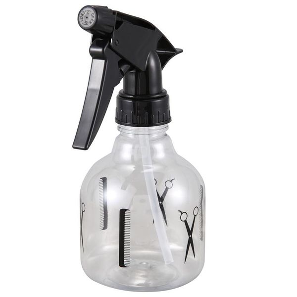 

storage bottles & jars 250ml black clear plastic hairdressing trigger spray bottle