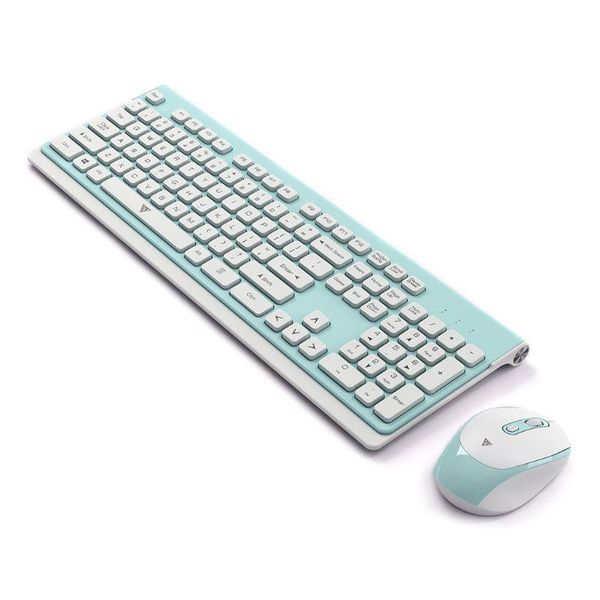 

1set ultra-thin wireless keyboard 2.4g low-noise mouse mice for mac pc combos