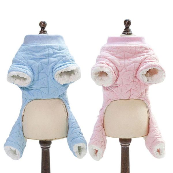 

soft homein warm pet dog winter clothes four legs coats with little sheep jackets for small dogs clothing apparel