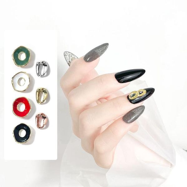 

nail art decorations quality luxury zircon crystal rhinestones for alloy gold fashion irregular metal jewelry ornaments, Silver;gold