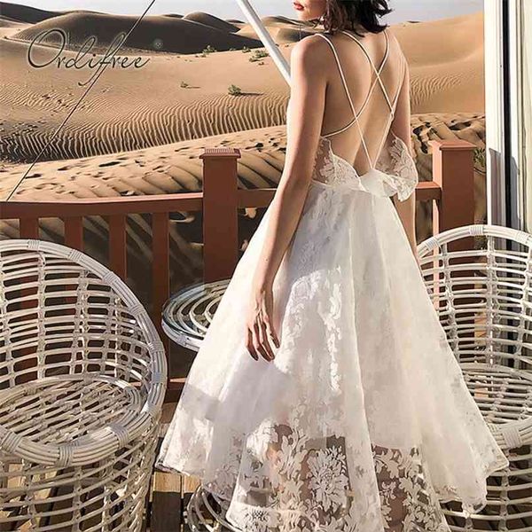 

summer women party dress ruffle white backless long beach 210513, Black;gray