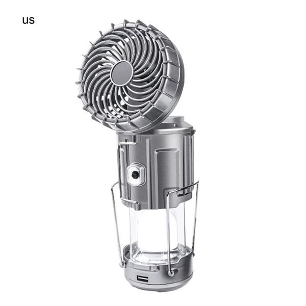 

portable lanterns solar electric fan light camping stretch switch durable lithium battery horse lantern