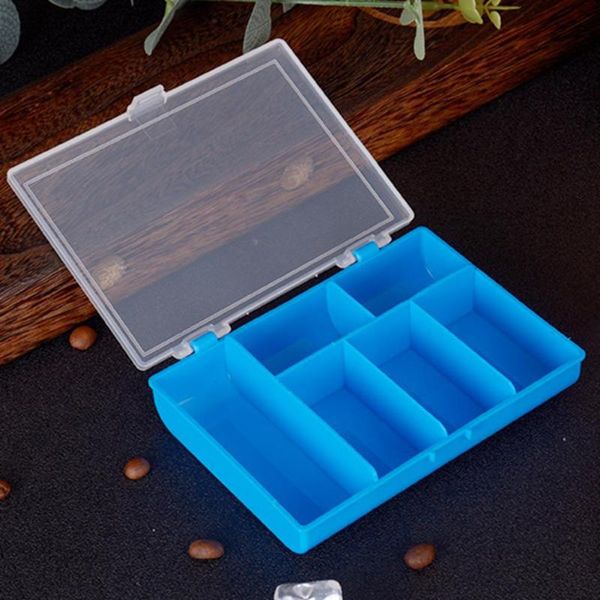 

fishing accessories tackle boxes lures storage case high hardness tools 10pcs/set box 6 grids dual sides
