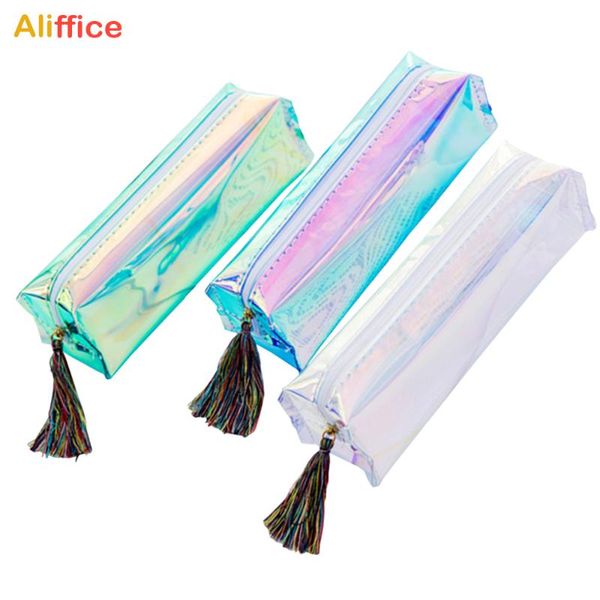 

pencil case high capacity transparent cute pouch stationery kawaii bag organizer multifunction cosmetic makeup bags