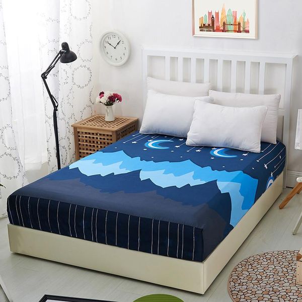 

sheets & sets geometric fitted sheet twin double bedsheet queen king bed with elastic all around mattress cover home