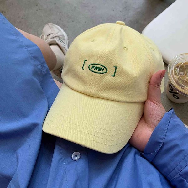 

soft baseball hat in candy color for women, Blue;gray