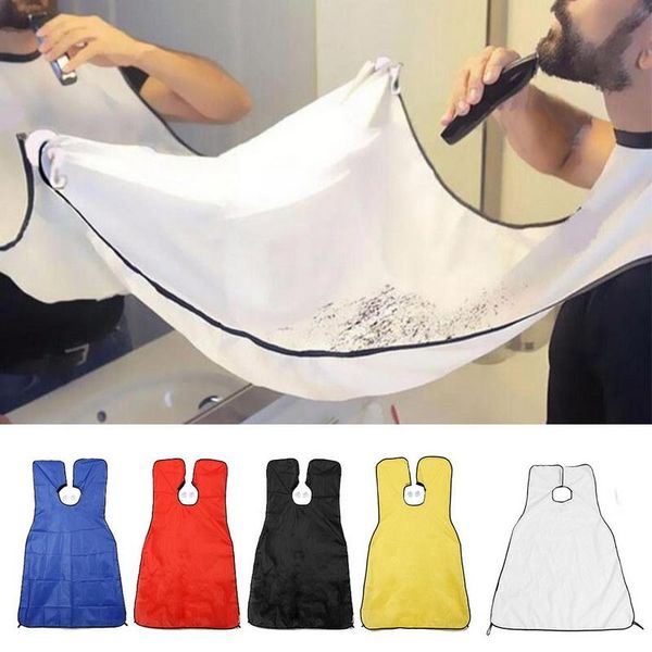 

man bathroom apron male beard razor holder hair shave catcher waterproof floral cloth household cleaning protector aprons